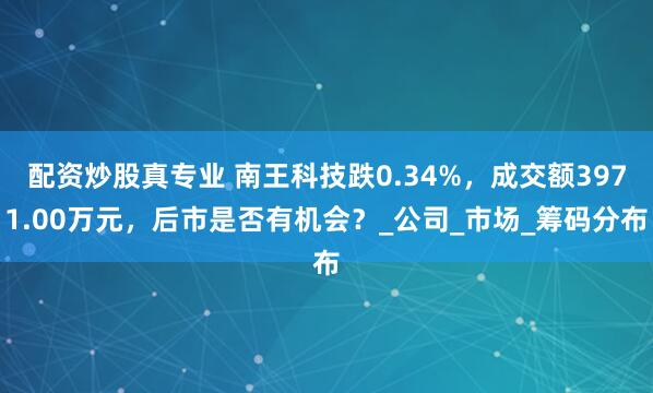 配资炒股真专业 南王科技跌0.34%，成交额3971.00万元，后市是否有机会？_公司_市场_筹码分布
