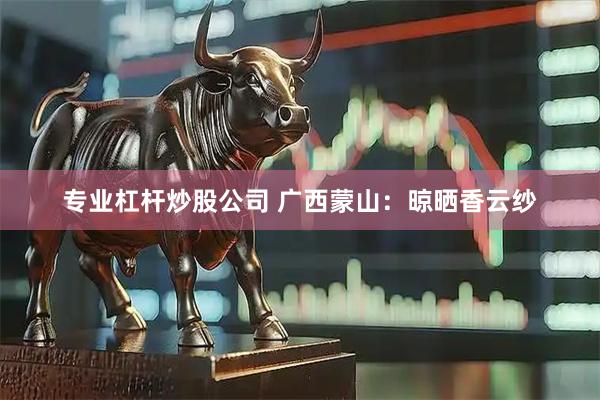 专业杠杆炒股公司 广西蒙山：晾晒香云纱